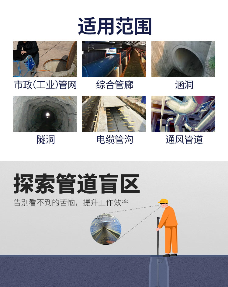 快通牌KT-995QV高清無線管道潛望鏡(3)